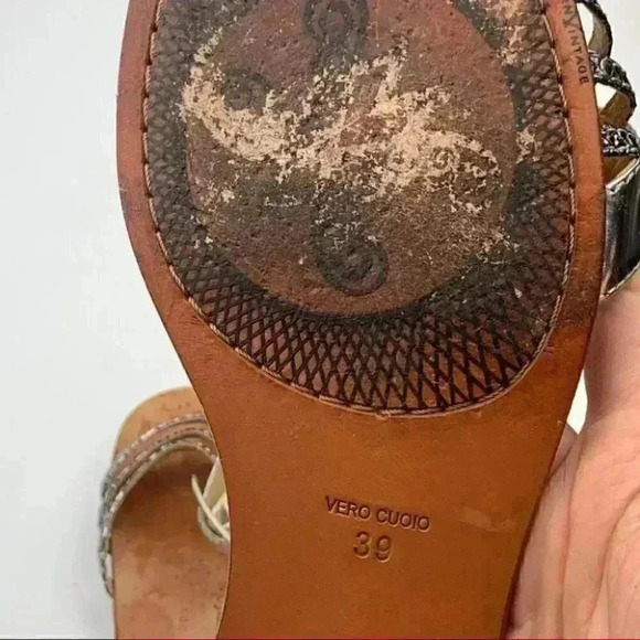 Johnny wujek sandals 39 patent leather gladiator - Picture 11 of 14